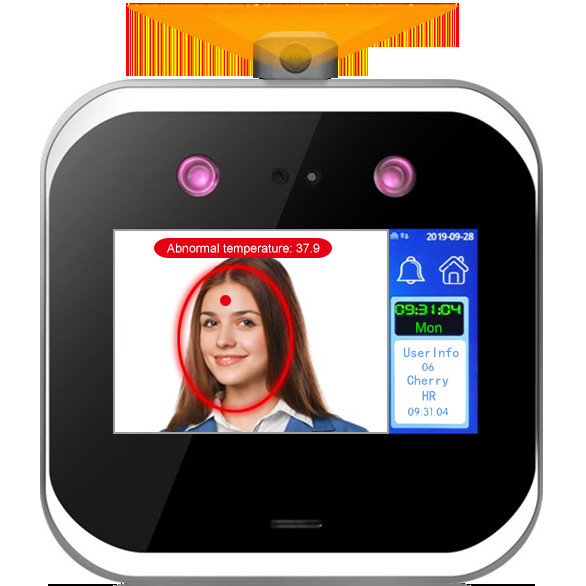 Phần mềm hệ thống nhận dạng khuôn mặt kiểm tra nhiệt độ đầu cuối 4 Core 1.2G